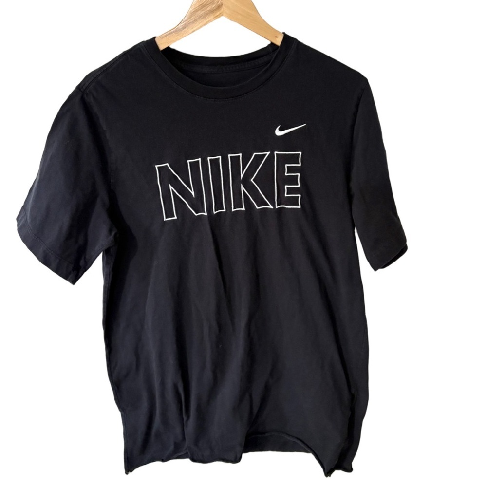 Nike Black Tee with White Logo